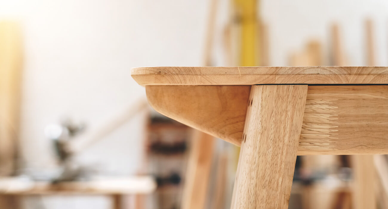 Handmade finished wooden chair