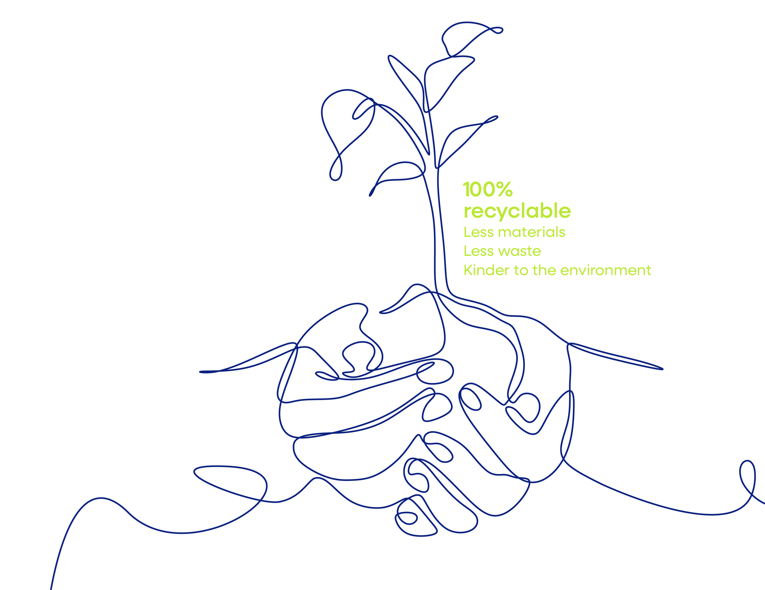 dufaylite-design-lab-continuous-line-new-blue-mob Dufaylite Design Lab continuous line drawing of a hand and sustainable plant