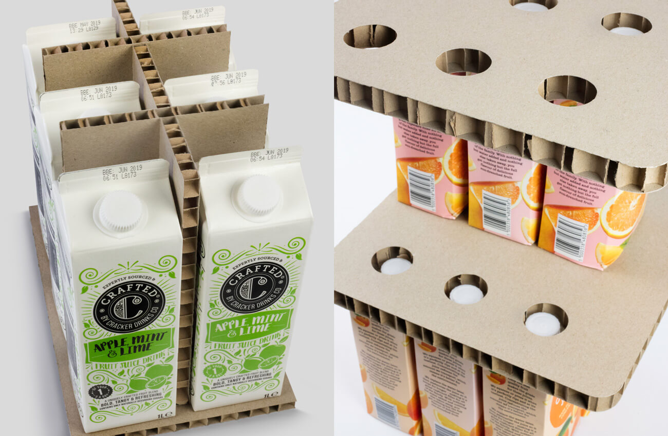 Paper packaging for transit