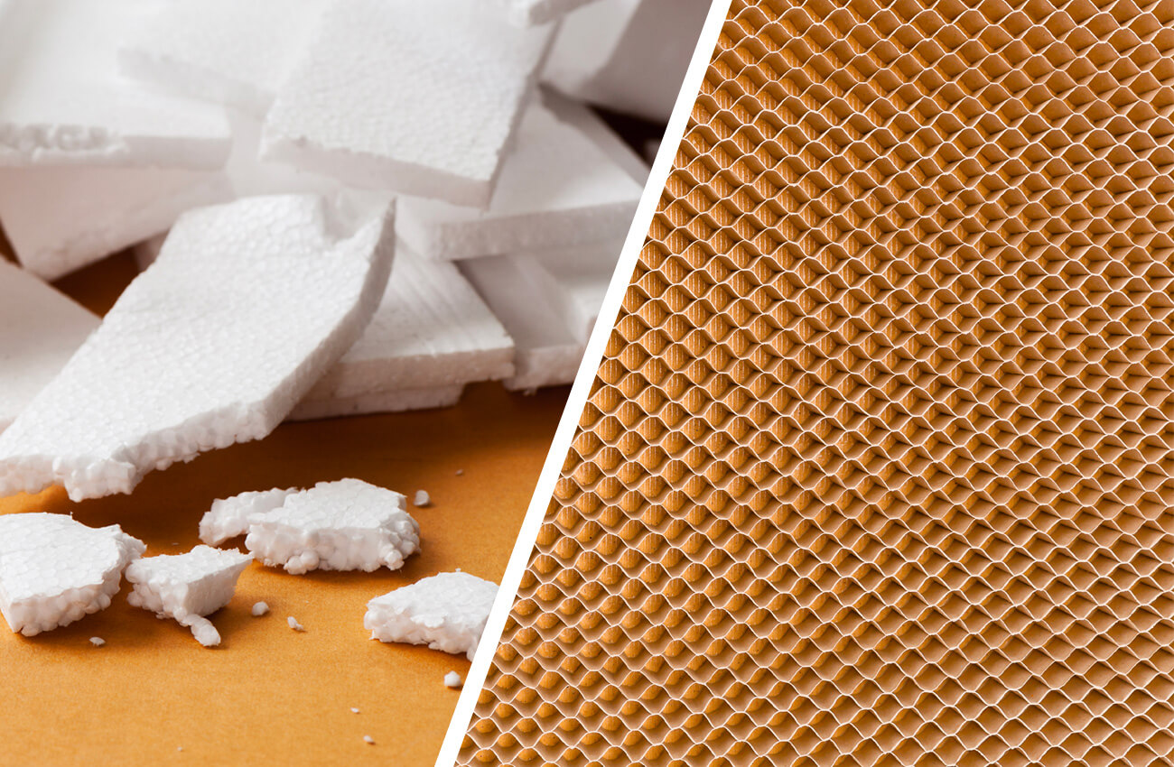 Polystyrene vs Paper Honeycomb